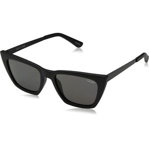 Quay Australia Desi Perkins Don’t @ Me Sunglasses Matte Black Cat-eye